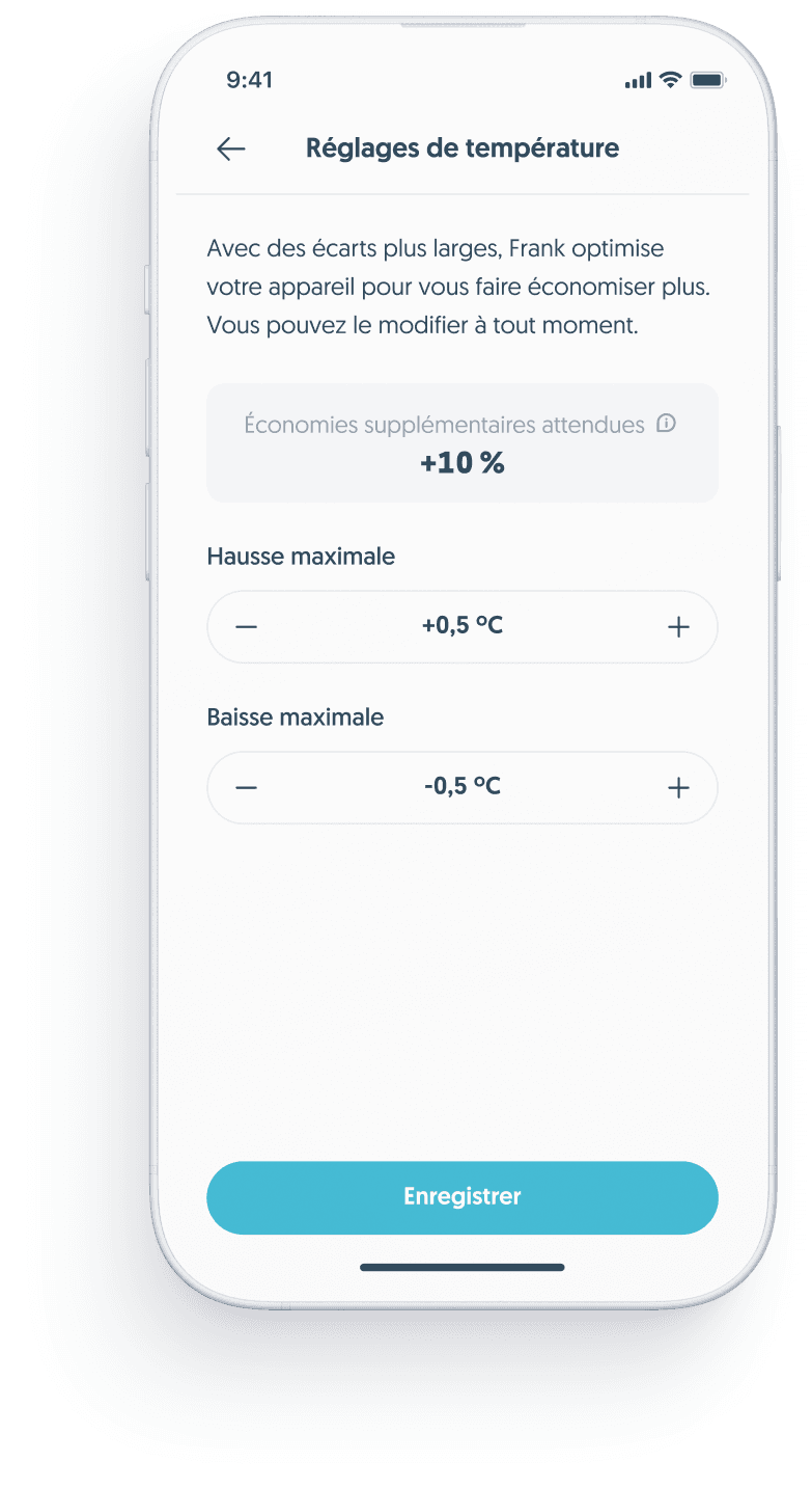 Vous choisissez vos écarts de température